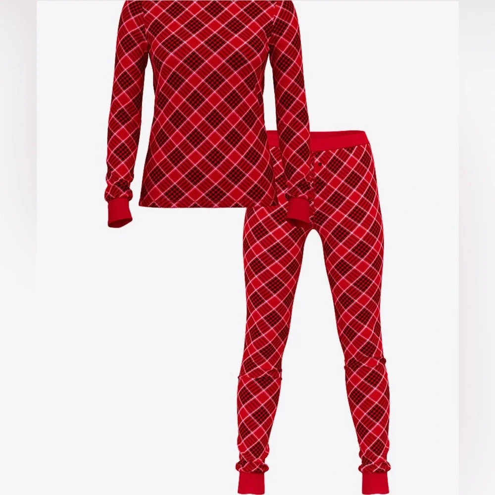 Victoria's Secret Red Plaid Pajama Set - Picture 3 of 5